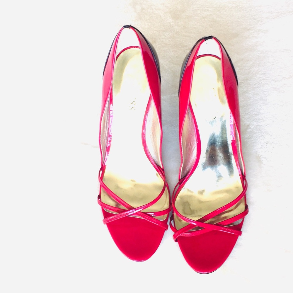 Guess open toe heels